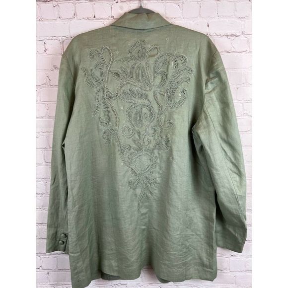 Suzelle Jackets & Blazers - SUZELLE vintage beaded embroidered unlined elegant jacket cardigan size 14